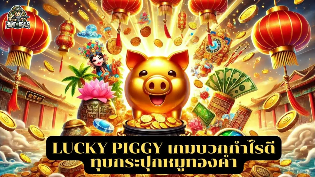 Lucky Piggy เกมบวกกำไรดี ทุบกระปุกหมูทองคำ