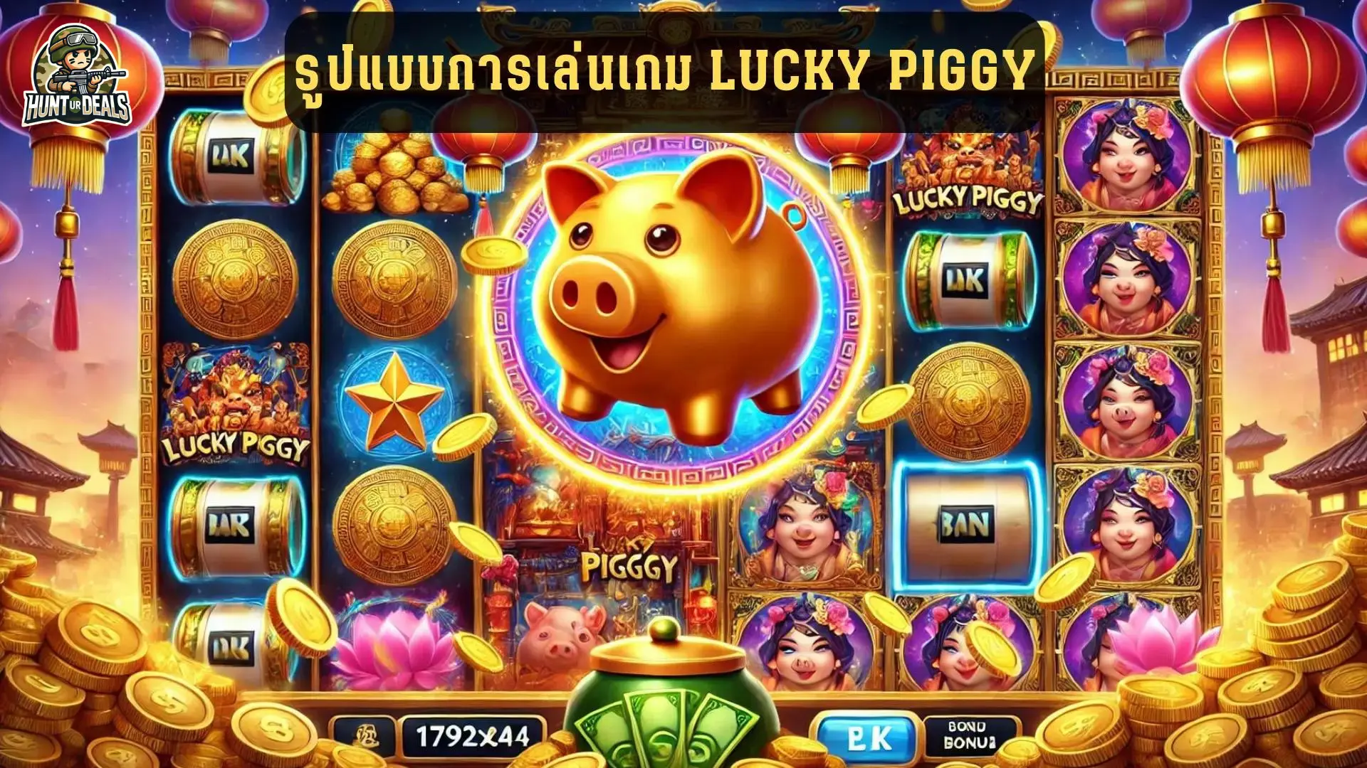 รูปแบบการเล่นเกม Lucky Piggy