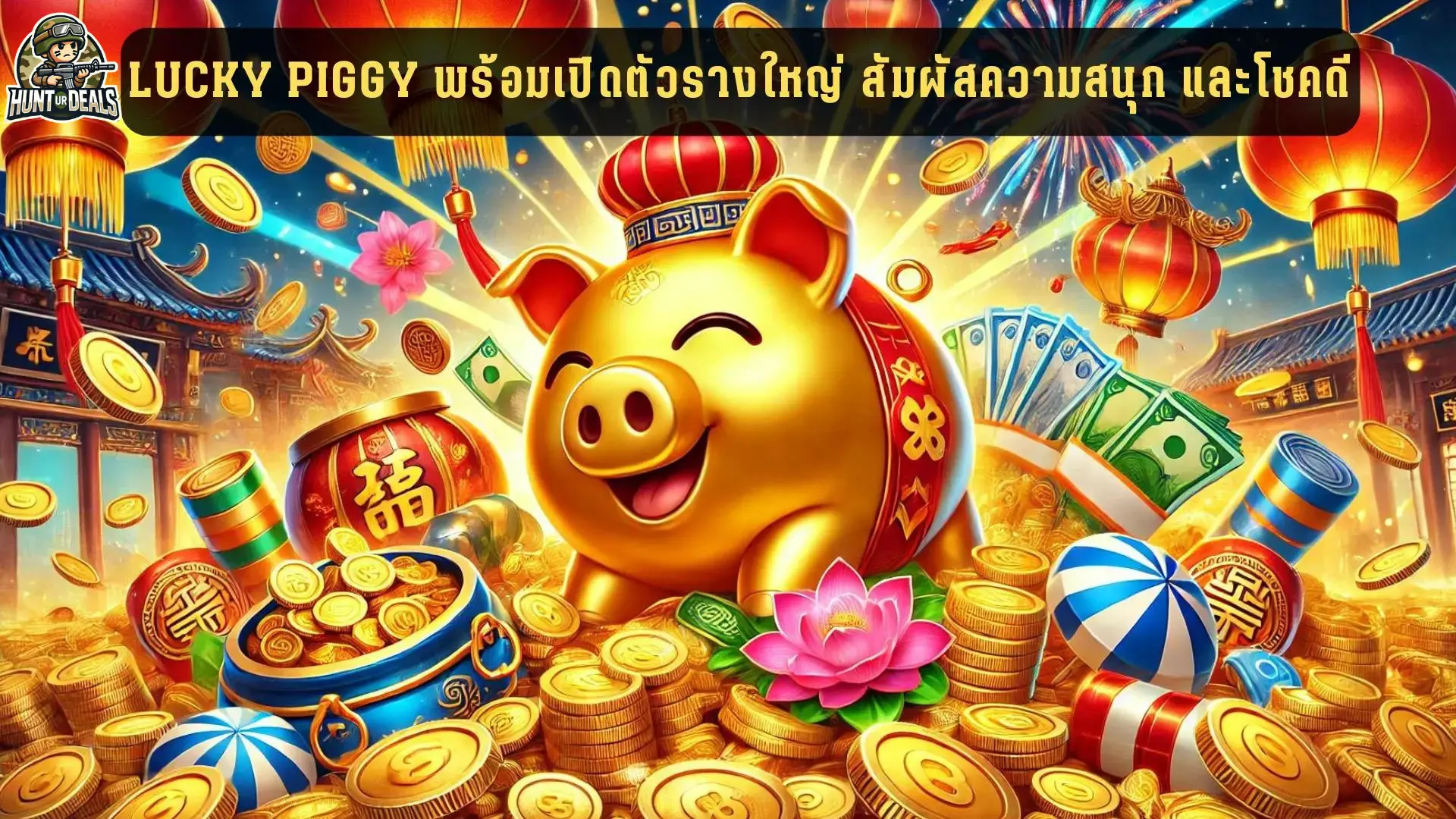 Lucky Piggy พร้อมเปิดตัวรางใหญ่ สัมผัสความสนุก และโชคดี